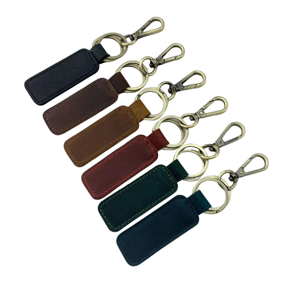 Leather Tag Key Chain