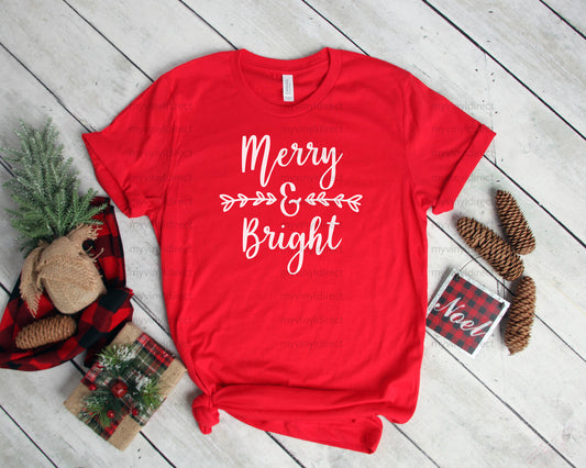 Merry & Bright | Screen Print Transfer