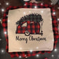 Buffalo Check Ruffle Trim Pillow Cover: RED/BLACK