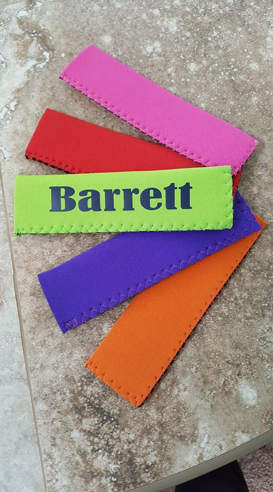 Neoprene Freezer Pop Holders personalized by customer