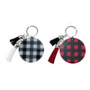 Buffalo Check Round Acrylic Key Chain