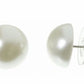 Flat Back Pearl Earrings