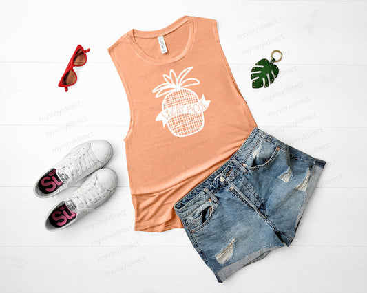 Pineapple Vacay Mode HEAT PRESS TRANSFER