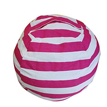 Stuffed Animal Storage Bag: Pink Stripe