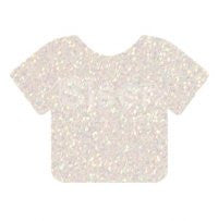 Siser Glitter Heat Transfer Vinyl : Rainbow White