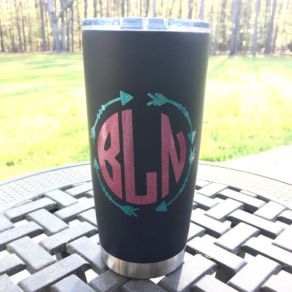 MVD Glitter looks great on our Tru Temp Tumblers